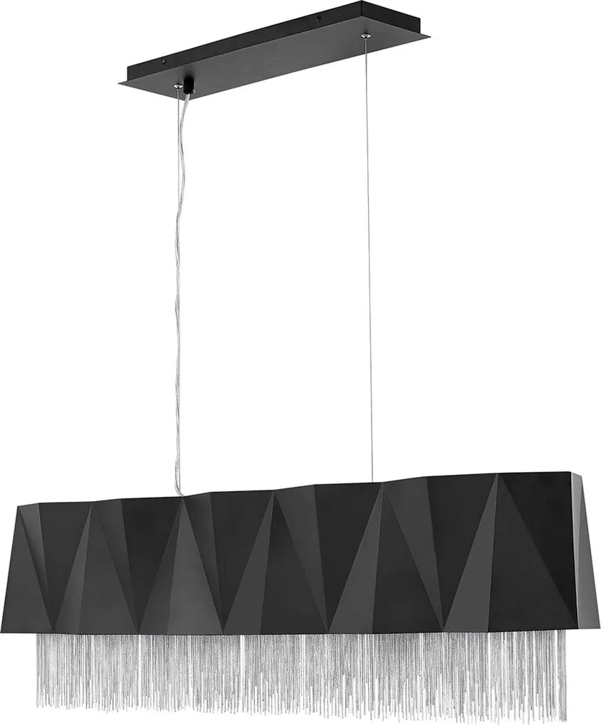 Elstead glamour modern függeszték zuma fekete ezüst elshk-zuma-isle-sbs