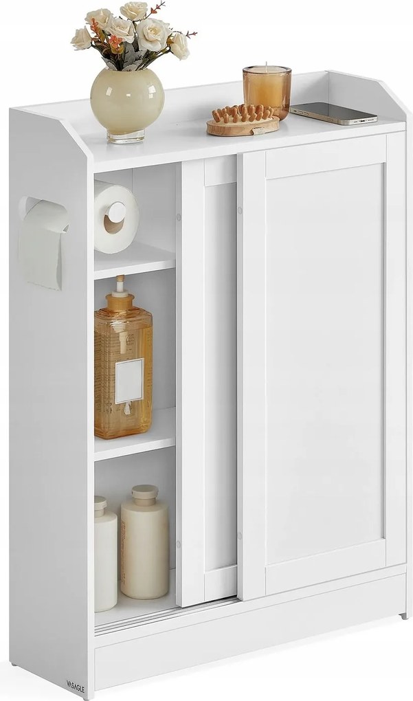 Fürdőszoba Szekrény Fürdőszoba Tolóajtó Papír És Kefe Tároló