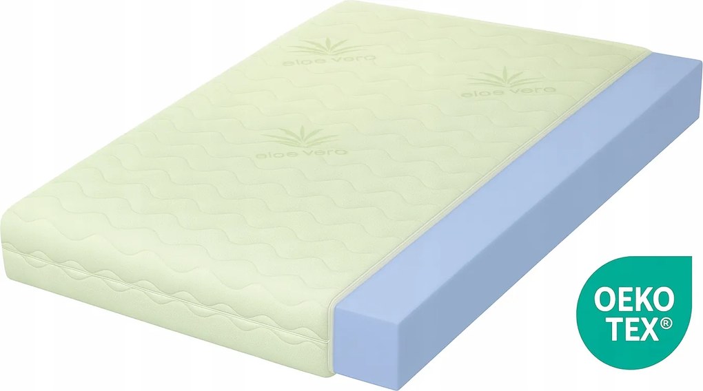 Habszivacs matrac Kemény 80x160 Zöld H4 Tartós T35 habszivacs Antiallergén