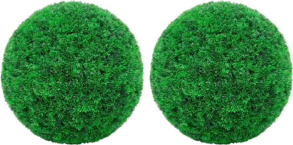 vidaXL 2 db gömb alakú műpuszpáng 35 cm