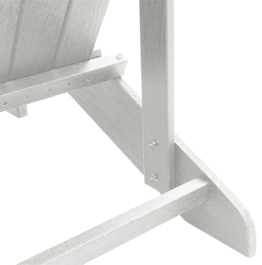 Adirondack szék lábtartóval Fehér HDPE