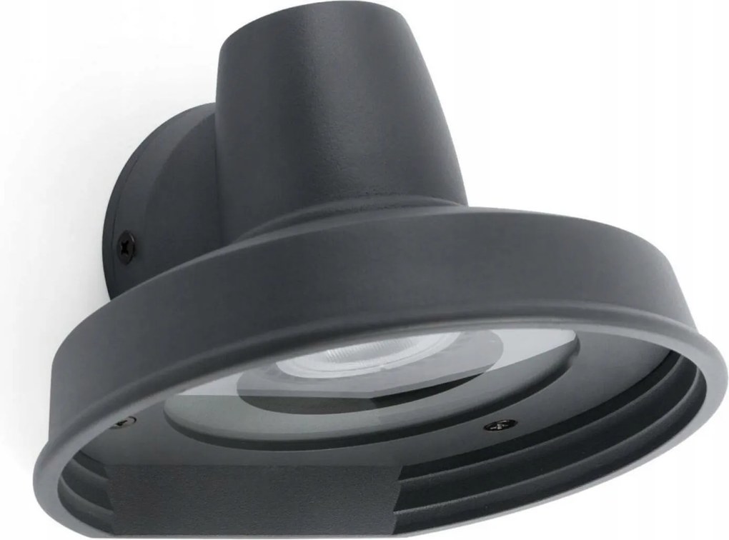 Faro Bronx fali lámpa sötétszürke, IP44, GU10, alumínium, modern dizájn