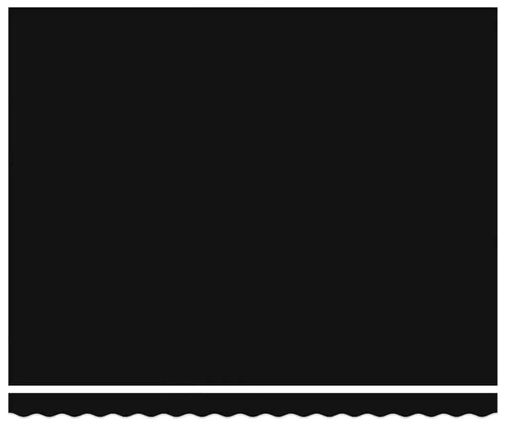 Behúzható napellenző Fekete 400 × 300 cm szövet