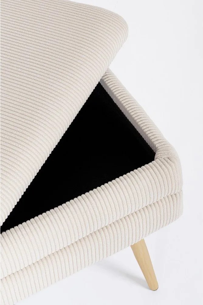 Fehér párnázott pad Olga – Bizzotto