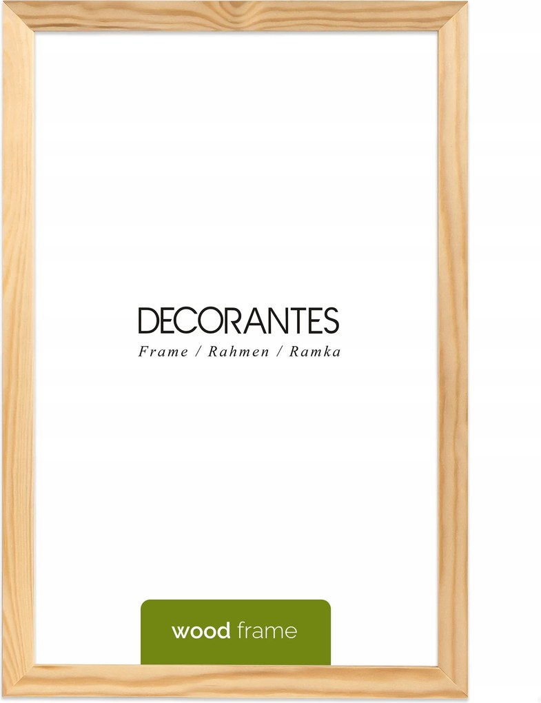 Nyers fából készült képkeret 30x45 cm