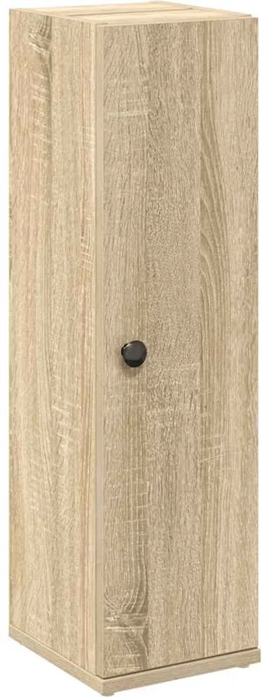 vidaXL sonoma tölgy fürdőszobaszekrény tekercstartóval 20,5x22x72 cm