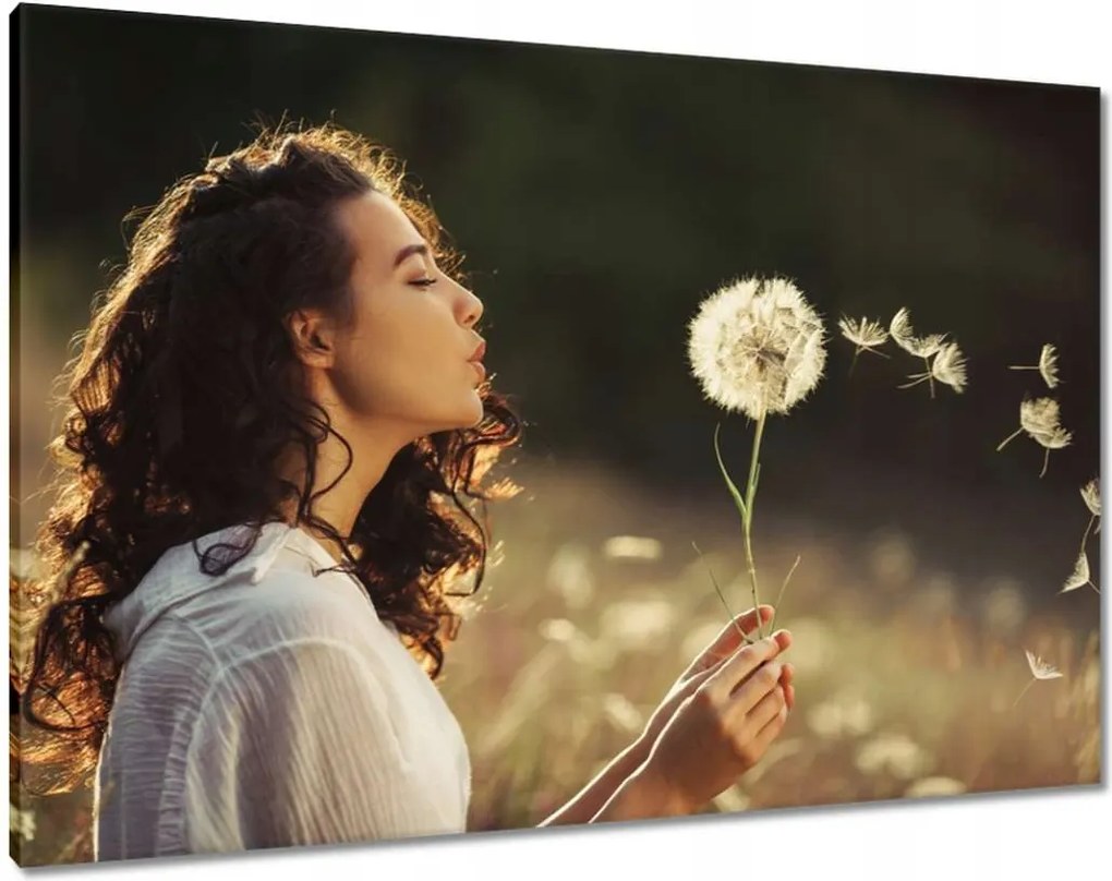 Vászonkép 100x70 Fújás a szélben