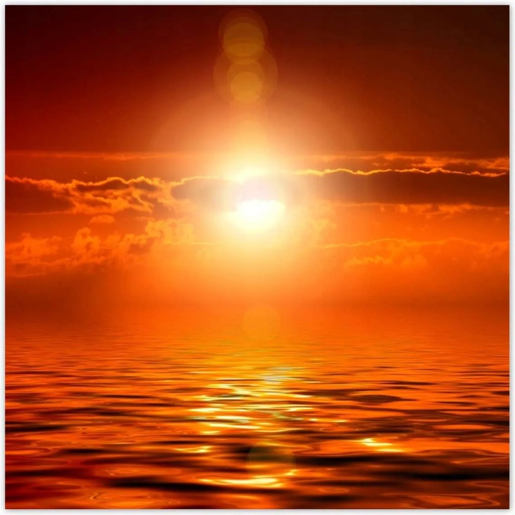 Poszterek 100x100 Napfelkelte az óceán felett