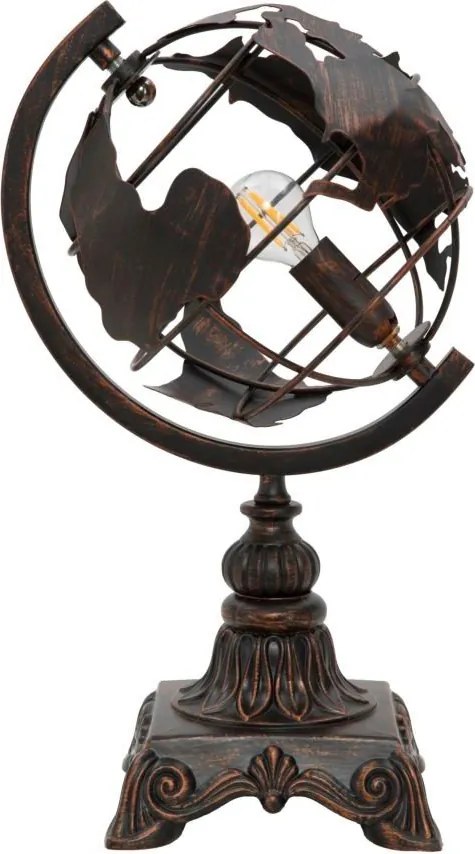 Fekete asztali lámpa fém búrával (magasság 40 cm) World Industry – Mauro Ferretti