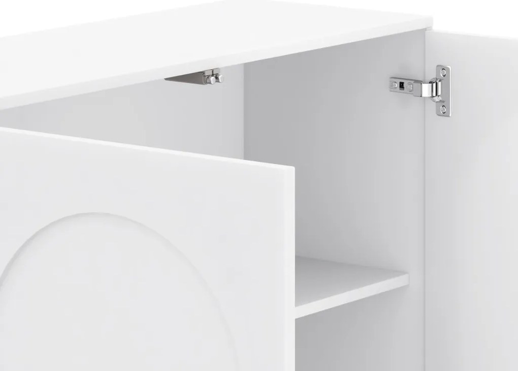 ARCO AR06 STOLIK NOCNY 1D BIAŁY/BIAŁY 5W