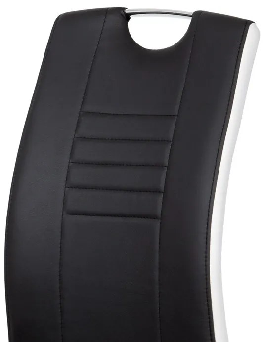 Fekete Ekobőr Étkezőszék. DCL-406 BK