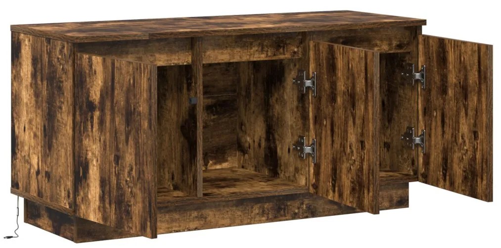TV Szekrény Füstölt Tölgy 100x38x49 cm Mérnöki Fa
