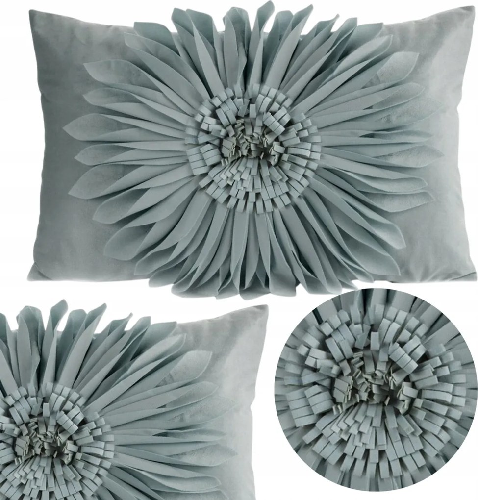 Dekorációs párnahuzat Jancsi 30x50cm Virág menta Ajándék Boho