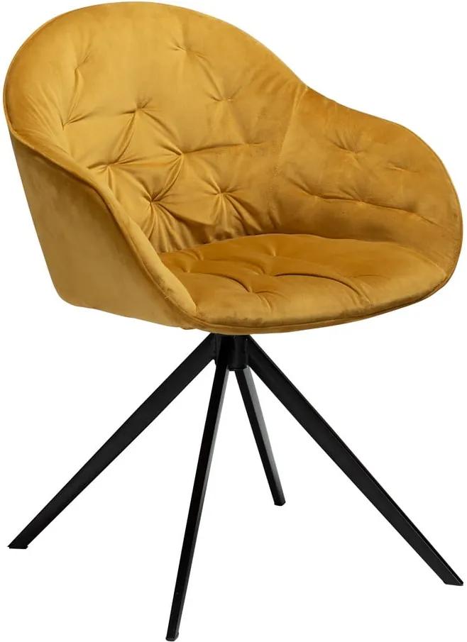 Cray sárga bársony szék - DAN-FORM Denmark