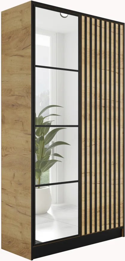 Eden2 2D Gardróbszekrény 104,8cm, Arany Tölgy