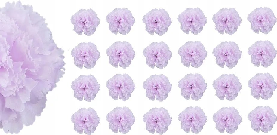 24x Virág Mesterséges Szegfű Termék nád kompozíció Mesterséges szegfű