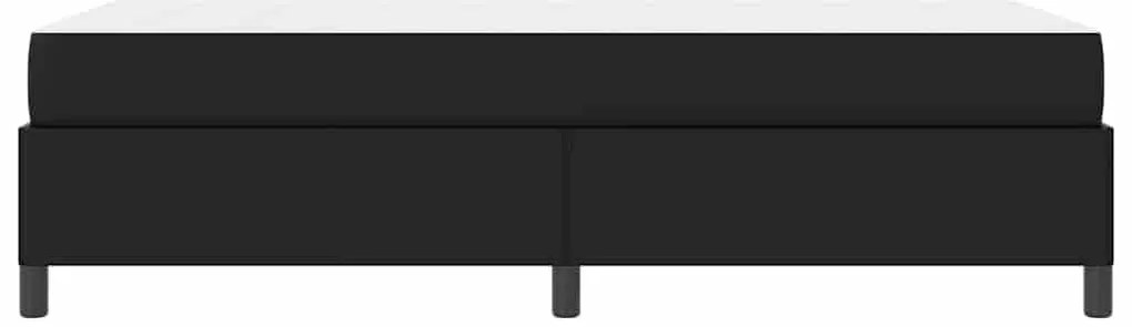 Ágykeret matraccal matracmal Fekete 90 x 190 cm Műbőr