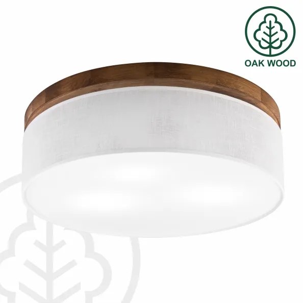 Brilagi - LED Mennyezeti lámpa BELLADONNA 3xE27/15W/230V átm. 50 cm fehér/tölgy cseresznye