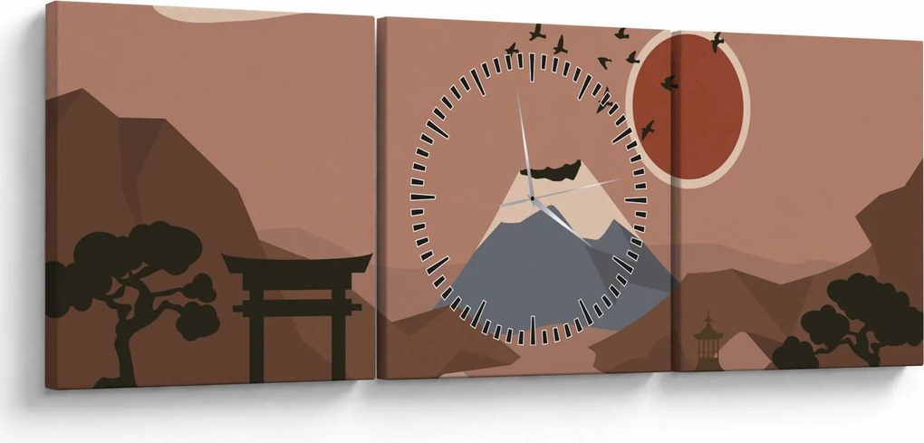 Kép - Japán N⁰1 (órával) (90x30 cm)