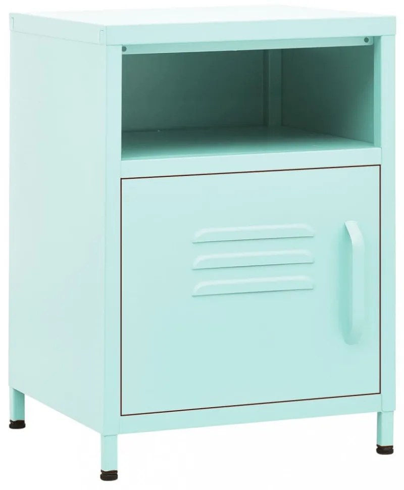 2 db menta acél éjjeliszekrény 35 x 35 x 51 cm