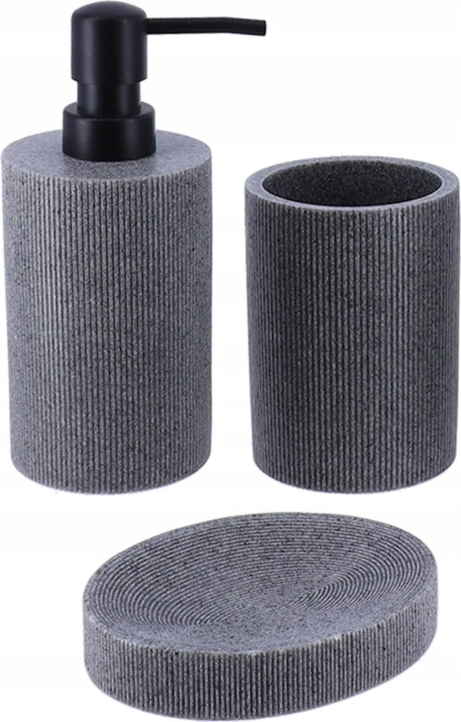 Fürdőszoba szett Szappan adagoló 310 ml Szappantartó bögre 3 részes