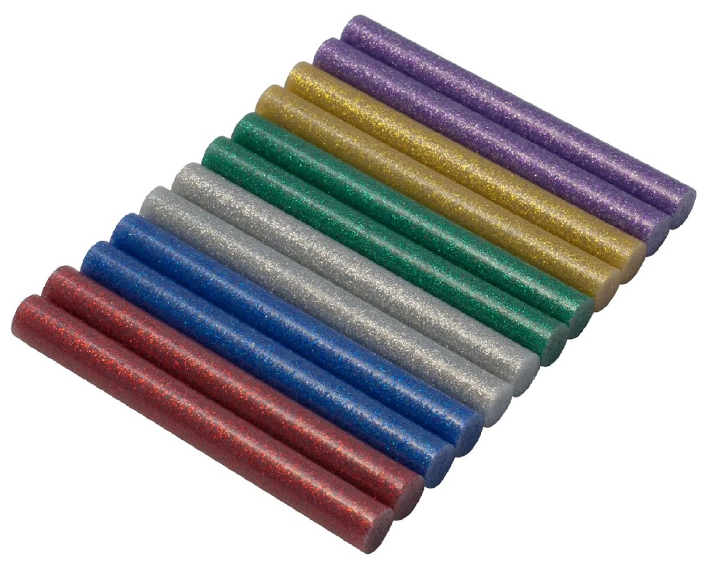 7mm-es, színes, csillámos olvasztópatronok - 12 db ASIST 71-3206