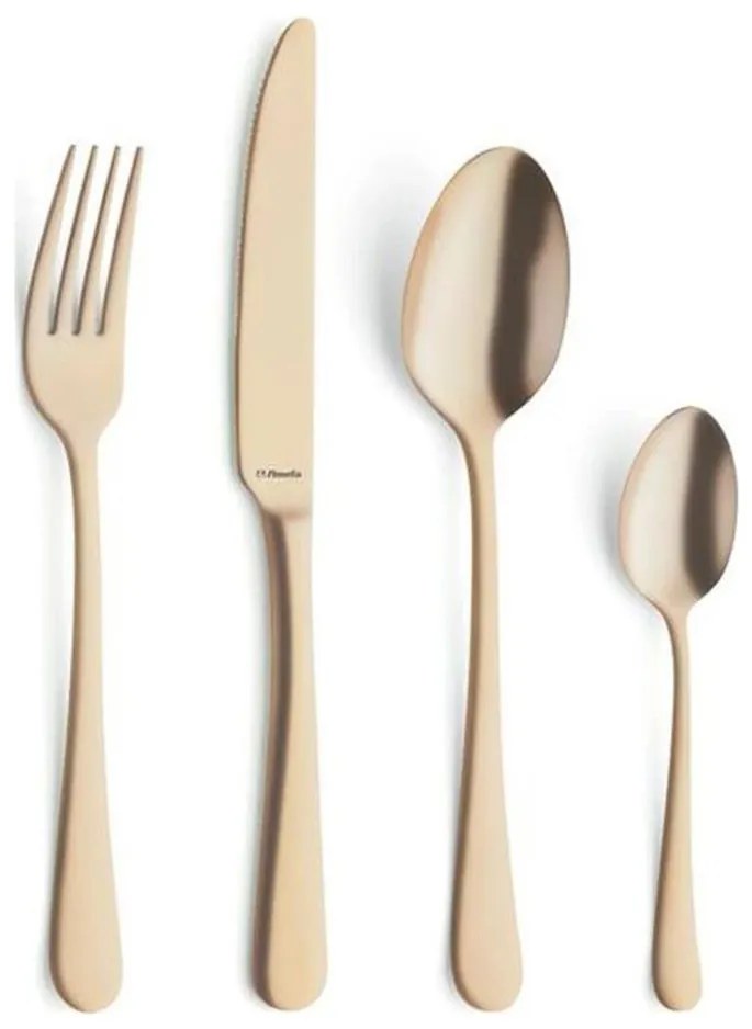 AUSTIN 24 darabos rozsdamentes acél evőeszköz-készlet — aranyszínű