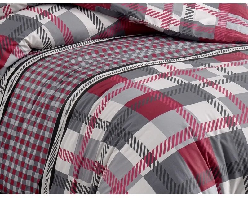 BedTex Pamut ágynemét Hector piros, 140 x 220 cm, 70 x 90 cm