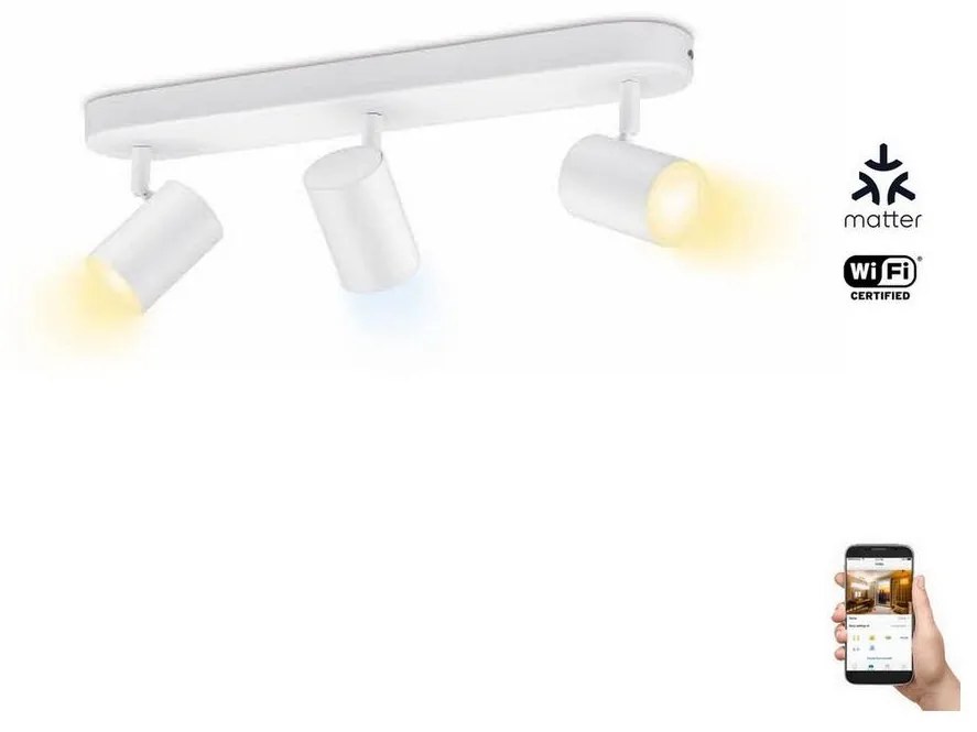 WiZ WiZ - LED Dimmelhető spotlámpa IMAGEO 3xGU10/4,9W/230V 2700-6500K Wi-Fi WI0030