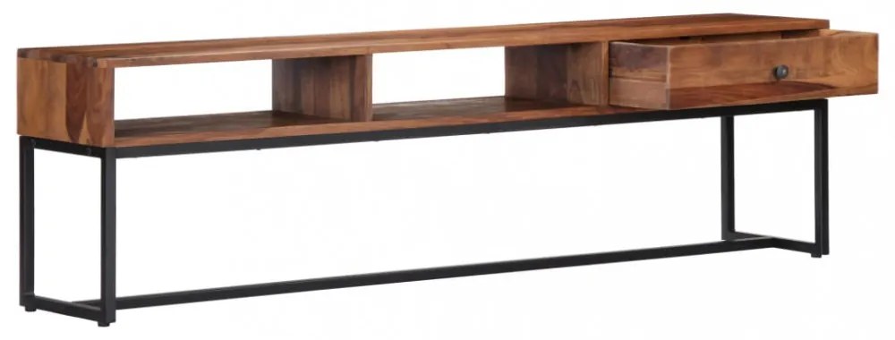 tömör akácfából TV-szekrény 160 x 30 x 45 cm