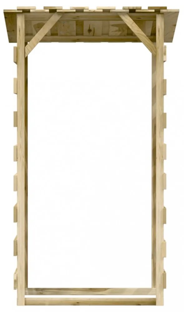 4 db impregnált fenyőfa pergola tetővel 100 x 90 x 200 cm