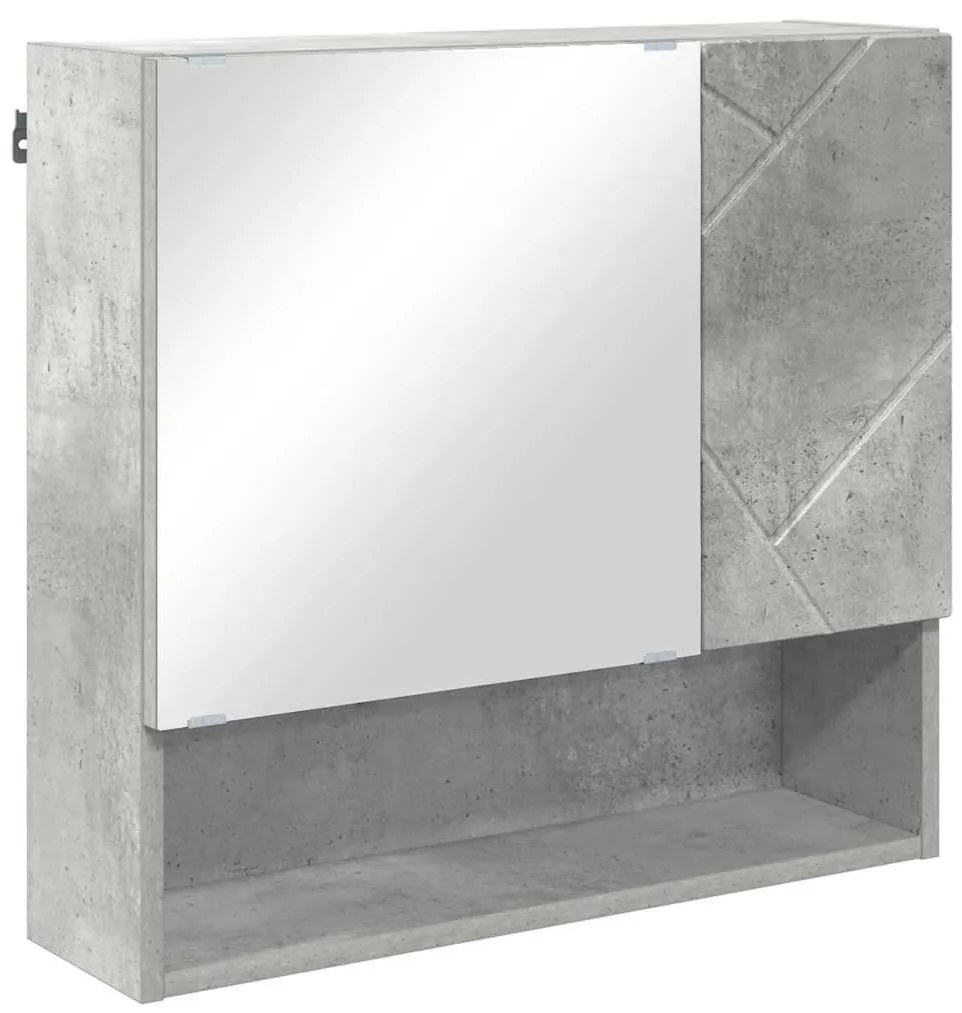 Fürdőszoba bútor szett 2 pcs Beton szürke 61 x 35 x 64 cm