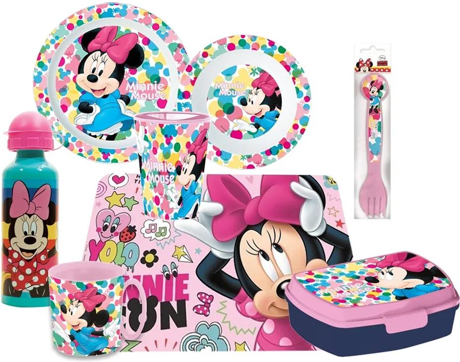 Disney Minnie étkészlet csomag színes 8 db-os (L1)
