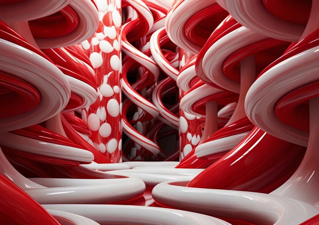 Poszter 59,4x42cm Vörös Örvények