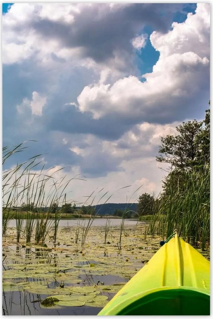 Poszterek 80x120 Kajakkal a tavon