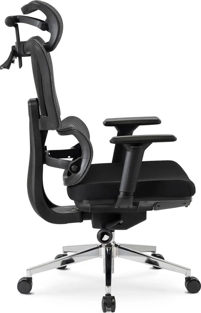 DELSIN forgószék ergonomikus fekete lábtartóval