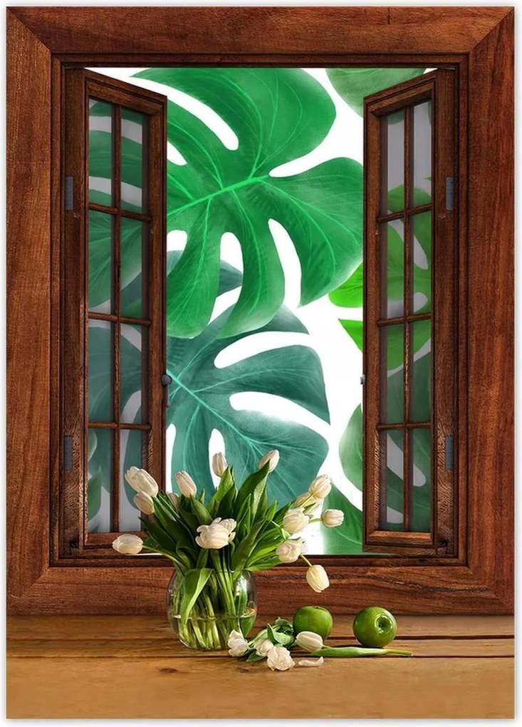 Poszterek 50x70 Levelek Monstery Trópusok