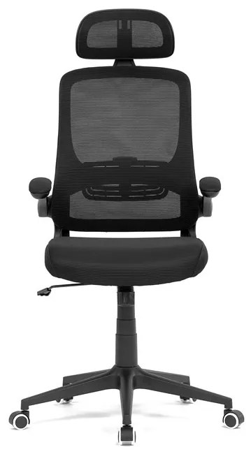 Fekete Hálós Irodai Szék, Hinta Mechanikával. KA-Q842 BK