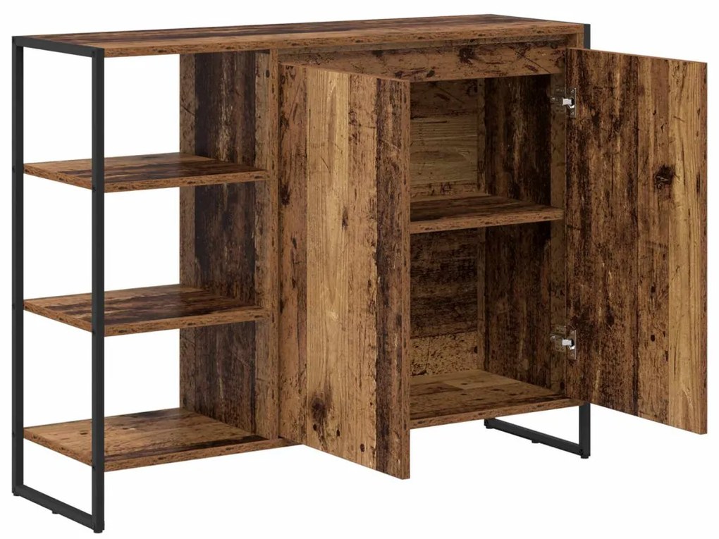 Oldalsó szekrény Öreg fa 96.5 x 30 x 75 cm Faanyag