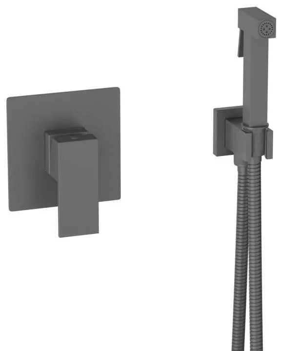 AREZZO design CUBEFIELD falsík alatti bidé csaptelep kézizuhannyal, fekete
