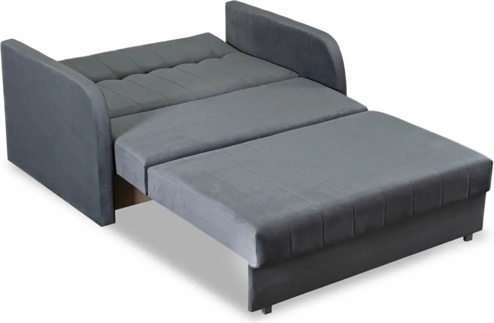 Kétszemélyes ágyazható fotel szürke színben VERO 2