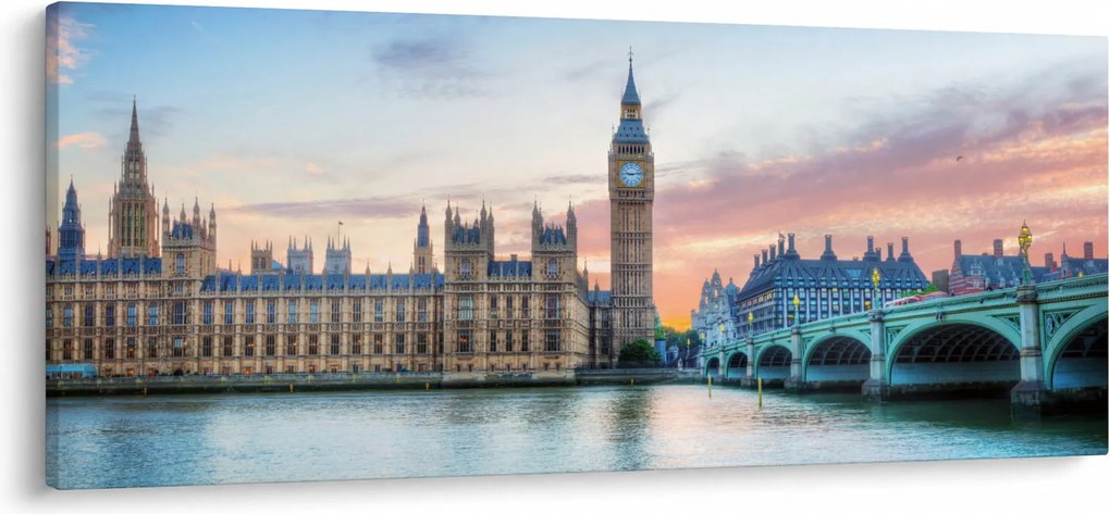 Kép - London pasztell színekben (120x50 cm)