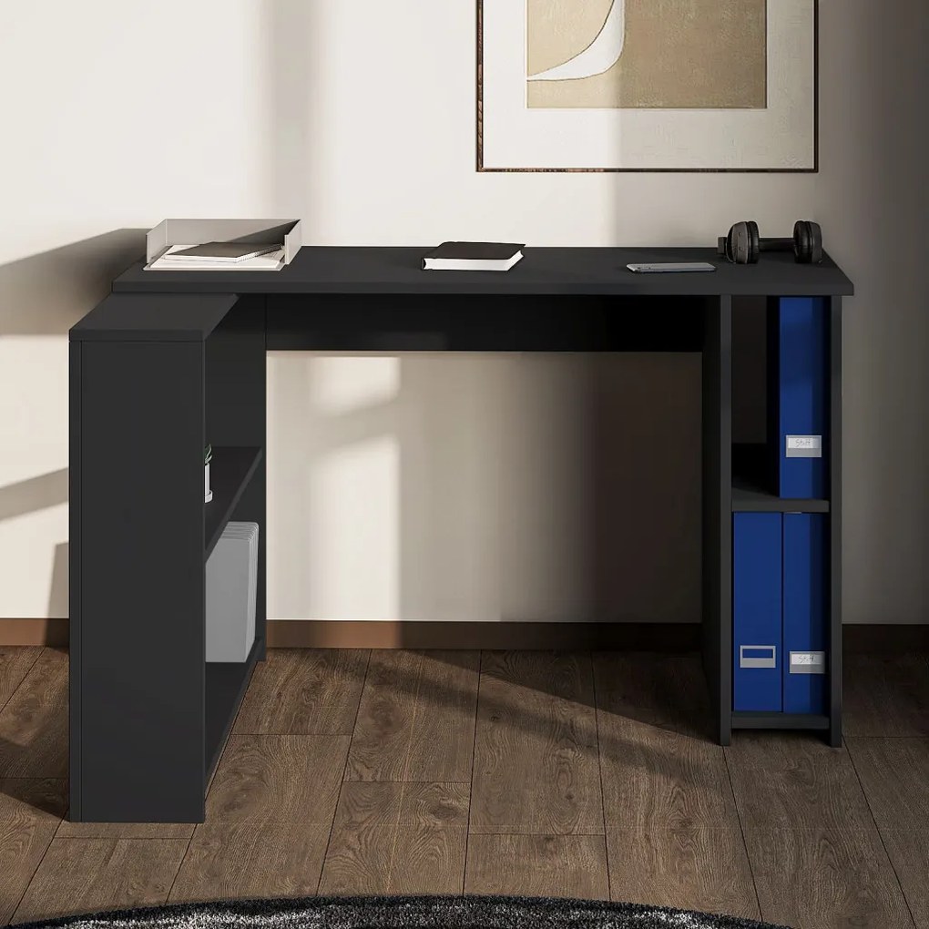 Razy íróasztal, antracit, 120 cm