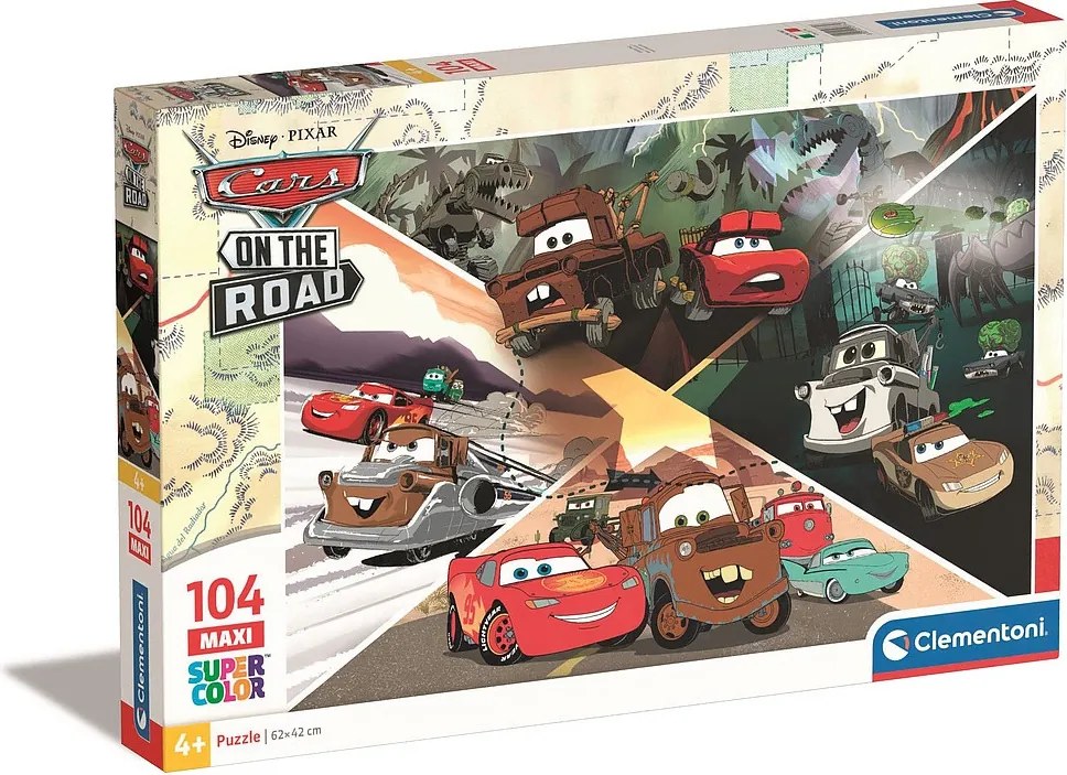 Disney Verdák Mater's Tall Tales 104 db-os maxi puzzle Clementoni