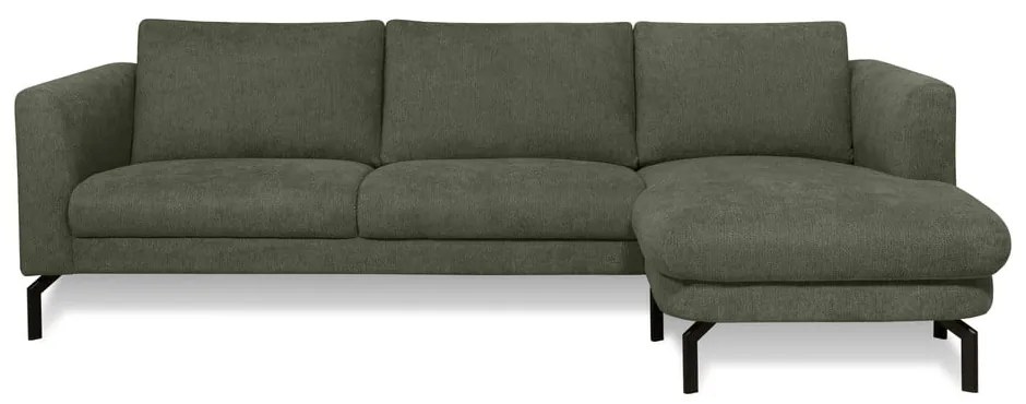 Sötétzöld sarokkanapé (jobb oldali) Gomero – Scandic