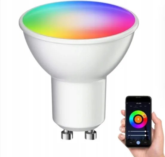 Led izzó Rgb 5.5W GU10 hideg fehér meleg fehér 473lm Smart Home ledscom