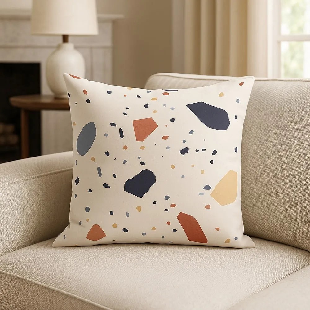 Párnahuzat 43x43 cm Cracked Terrazzo – Mila Home