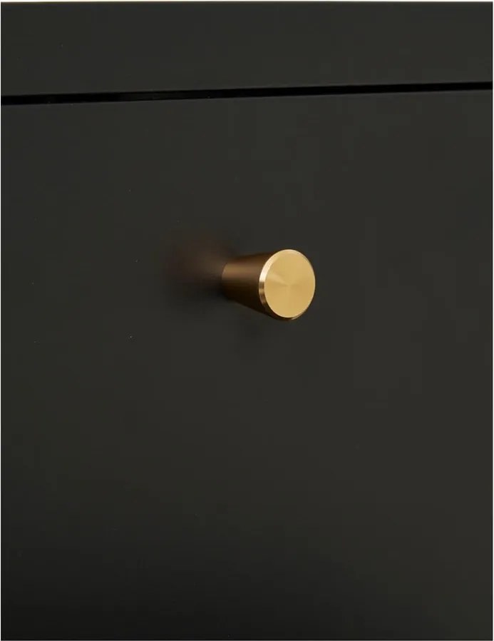 Fekete fém éjjeliszekrény Dalby – House Nordic