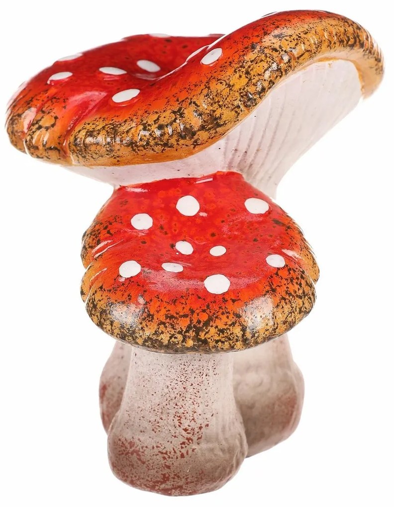 Toadstool piros pár mérete. M, kerámia, 12 x 15 x15 cm