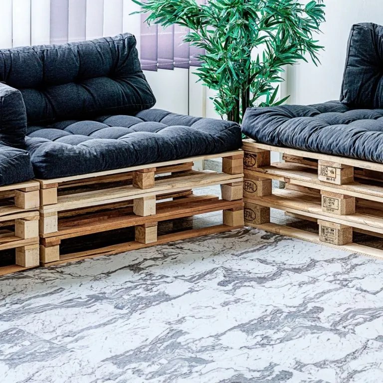 STILISTA Úszó vinyl padló 7,5m² szürke